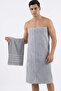 2-Piece Luxury Bath & Hand Towel Set |   100% Cotton Soft Textured Striped |   Hamam Seti | - 7