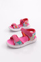 Pink Girls Paris Velcro Kids Sandals - 4