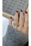 Premium Design Sparkling Women's Double Color Ring Adjustable Without Number - 3