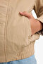 Water Repellent Half Turtleneck Light Brown Boy's Coat F6816A8/Bn550 - 4
