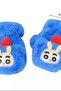 Plush Blue Character Fingerless Gloves – Soft Textured, Warm, and Adorable Design - 2