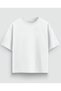 Oversized White Printed Men's T-Shirt - 2