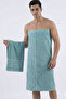 2-Piece Luxury Bath & Hand Towel Set |   100% Cotton Soft Textured Striped |   Hamam Seti | - 6