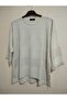 1st quality knitwear, shiny, three-quarter sleeve, relaxed fit, cotton sweater - 6