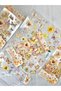 Scrapbook Transparent 4 Pieces Yellow Flower Butterfly Pet Sticker/Label/Bullet/Journal - 2