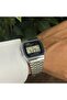 Classic quartz digital wristwatch, model A159W, LED backlight, silver stainless steel