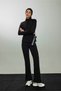 Flare Fıt Waist-Hugging Sports Black Women's Pants C9192Ax/Bk81 - 2