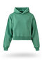 Hooded Women's Sweatshirt 3 Thread Non-Embossed 100% Cotton Fabric Women's Crop Sweatshirt Original Design - 2