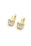 Cherry Ladybug Strawberry Butterfly Design Earring for Pierced Ears with Clip - 2