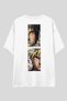 Naruto Anime Oversize T-Shirt |   Unisex 100% Cotton Black & White Printed Custom Design Tee