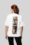 Naruto Anime Oversize T-Shirt |   Unisex 100% Cotton Black & White Printed Custom Design Tee - 3