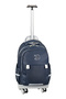 Folding Wheeled Hideaway Roller Backpack Waterproof School Daily Business Travel Unisex Bag