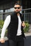 New Season Knitwear Detailed Nova Fabric Men's Puffer Vest