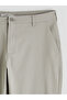 Beige Standard Fit Gabardine Men's Chino Trousers - 2