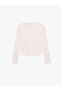 Cotton Slim Fit Long Sleeve T-Shirt with Stitching Detail and Crew Neck - 5