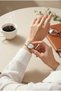 Women's Watch Silver & Bronze Color Luxury Stone-Studded Steel Watch – Stylish, Elegant Design |   Limited Edition 2026 - 4