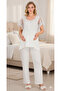 New Season Ecru Lace Detailed Buttoned Special Design Summer Cotton Maternity Pajama Set - 7
