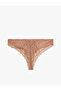 Comfortable Fit Brazilian Panties with Lace Detail - 5