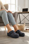 Thick Sole Orthopedic Navy Blue Hospital Slippers – Sabo Slippers with Adjustable Buckle - 2