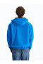 معطف XSIDE Blue Comfortable Fit بغطاء رأس للرجال متوسط ​​السمك - 5