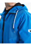معطف XSIDE Blue Comfortable Fit بغطاء رأس للرجال متوسط ​​السمك - 3