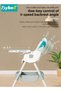 6 in 1 Baby High Chair for Toddlers, Foldable Babies Feeding Chairs, Multifunction Children's Dining Chair for Eating with Double Removable Tray and 4 Wheels and Footrest - 4