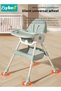 6 in 1 Baby High Chair for Toddlers, Foldable Babies Feeding Chairs, Multifunction Children's Dining Chair for Eating with Double Removable Tray and 4 Wheels and Footrest - 7
