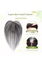 Magic Hook & Loop Hair Part Patch topper-Breathable & Lightweight , Adds Instant Volume & High Crown - 3