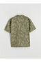 Short Sleeve Patterned Boy's Shirt - 3