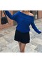 Degaje Madonna Collar Shawl Collar Comfortable Fit Women's Knitwear Sweater