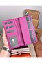 Genuine Leather Zippered Magnetic Multi-Compartment Women's Wallet 2133 - 5