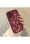 iPhone 15 Pro Compatible, Stylish Floral Pattern Silicone Phone Case