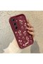 Samsung Galaxy A55 Compatible, Stylish Flower Pattern Silicone Phone Case