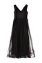 Beli Stone-Embellished Feathered Evening Dress for Ages 6-14 - Black - 2