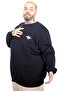 Mode XL Large Size Men's Horse Crew Neck Sweatshirt U25812 Dark Blue - 2