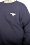 Mode XL Large Size Men's Horse Crew Neck Sweatshirt U25812 Dark Blue - 4