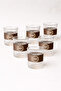 Set of 6 Borosilicate Glass Cups with Acacia Handles Kw-855 - 2