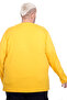 Mode XL Large Size Men's Long Sleeve Crew Neck T-Shirt 20102 Mustard - 4