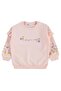 Civil Girls' Sleeve Ruffle Floral Printed Tracksuit Set |   School Nursery and Daily Use - Pink - 2