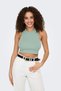 Maiou de damă slim fit, scurt, basic