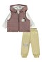 Dino Printed 3-Piece Set for 6-18 Months - Brown 6-9 Months
