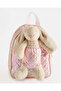 Girls Beige And Pink Fur Backpack