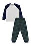 Bear in a Hat 6-9 Years Old Pajama Set - Navy Blue 9-10 Years Old - 3