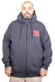 Mode XL Large Size Men's Hooded Sweatshirt with Kangaroo Pocket U25811 Fume