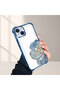iPhone 13 Compatible, Peony Flower Pattern Four-Corner Impact Protection Phone Case