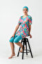 Peridot lycra short sleeve hijab swimsuit 3902 - 7