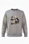 Hunting Outdoor English Setter Çulluk Printed 100% Cotton Regular Fit Crew Neck 3 Thread Sweatshirt