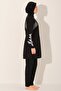 Sports Sleeve Printed Hijab Swimsuit - Alf26238 - 4