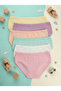 Girls' Cotton Panties, Pack of 6, Lycra Ribbed Camisole - 4