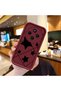 Redmi 14C Compatible Burgundy Silicone Shockproof Star Pattern Case with Lens Protection - 2